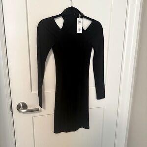 GUESS mini body con dress with cut out XS